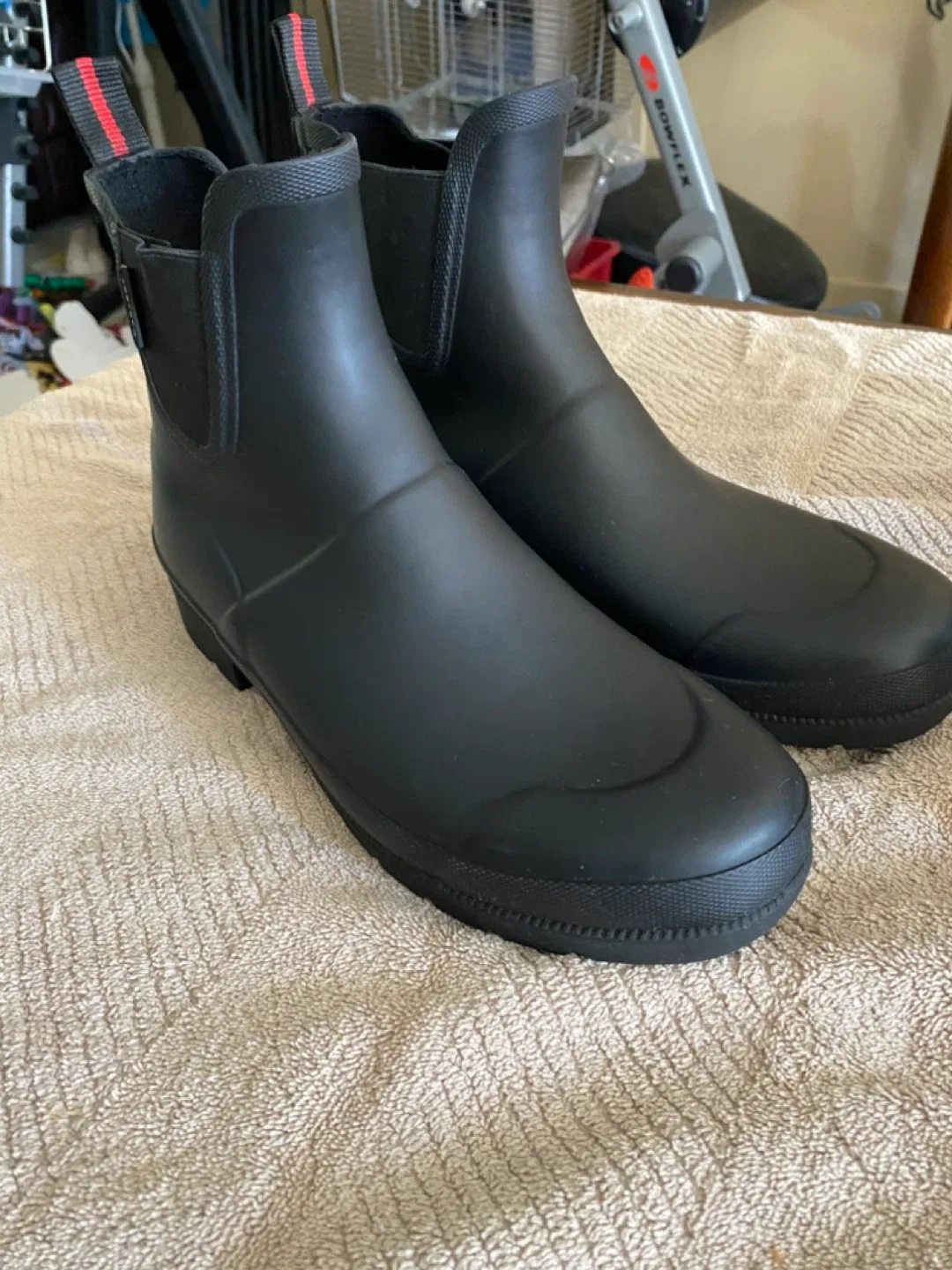 Tretorn Black Chelsea Rain Boots 8.5 thumbnail