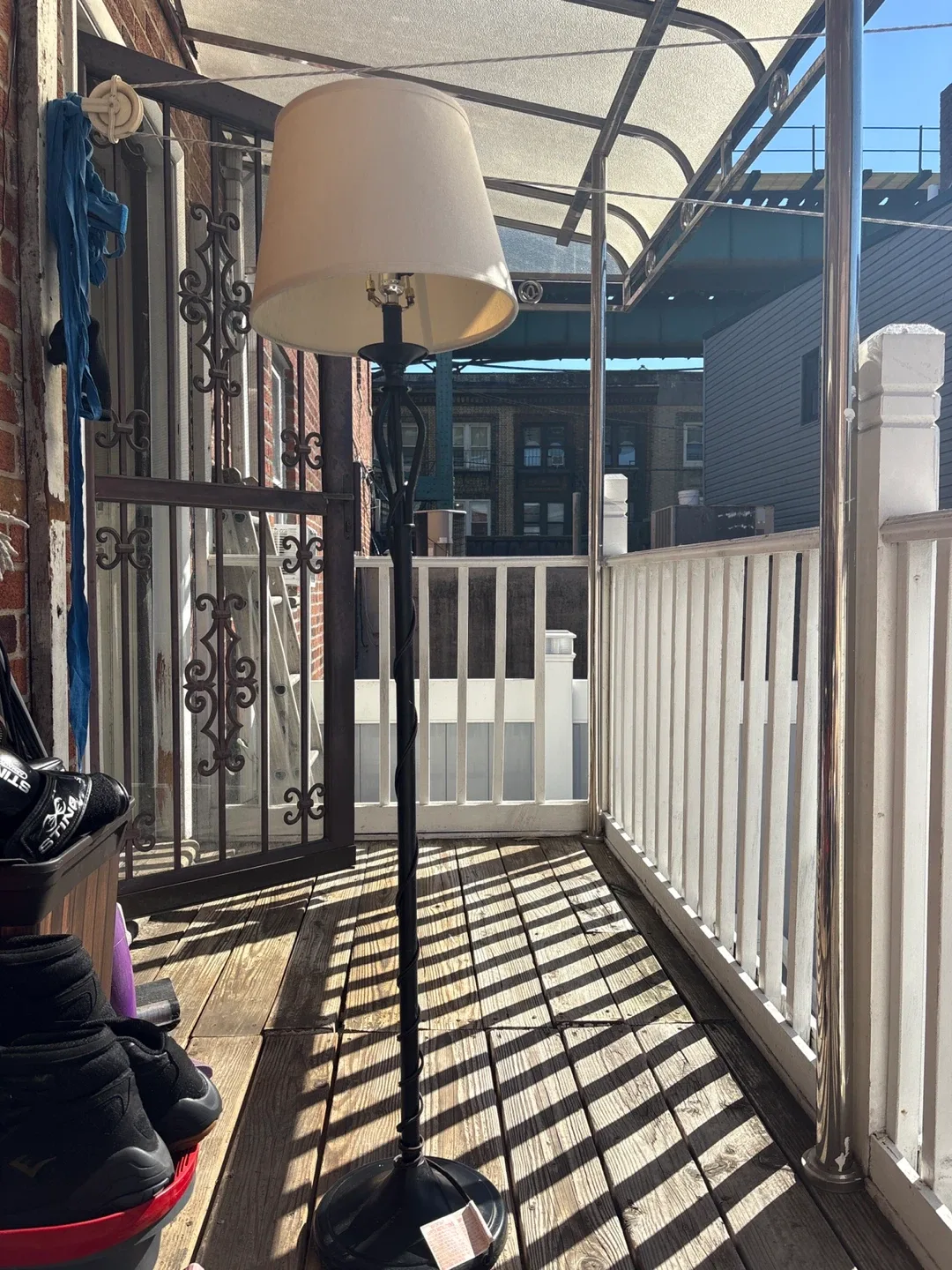 Floor Lamp with Beige Shade image indicator(2)