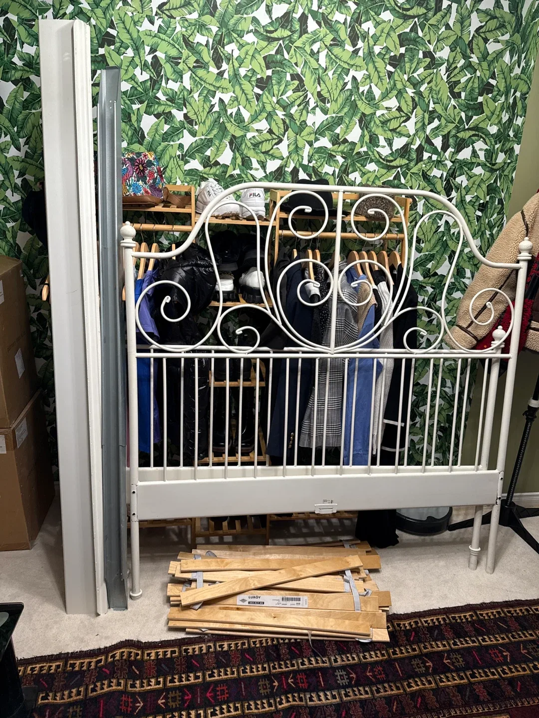 IKEA Liervik White Bed Frame image indicator(2)