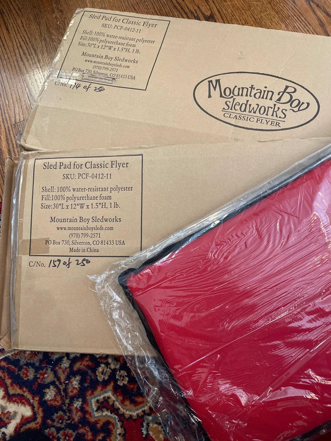 Mountain Boy sled pad for classic flyer x2