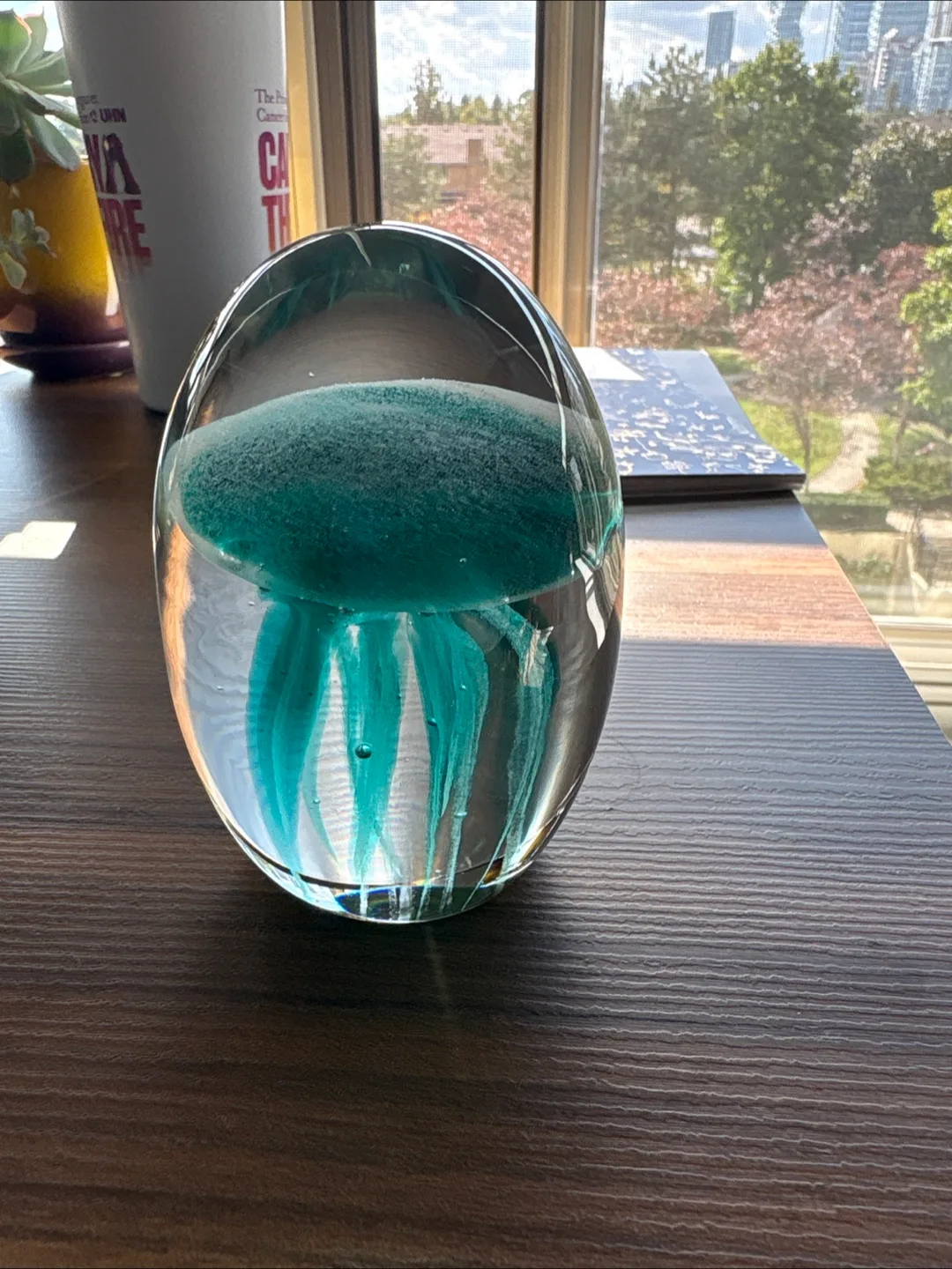Glass Jellyfish Figurine 🧡 thumbnail