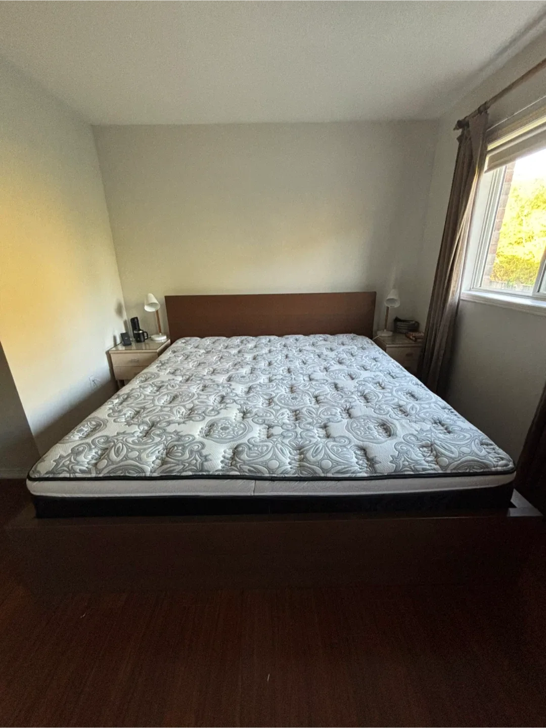 IKEA Malm King Bed Frame with Storage - Dark Brown image indicator(2)