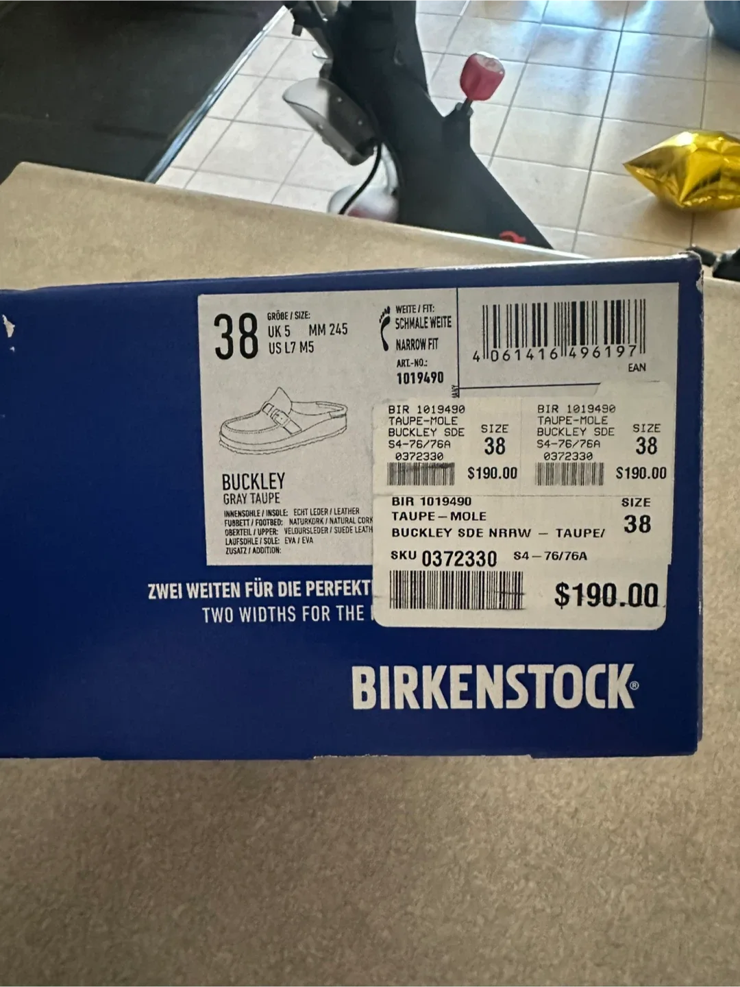 New Birkenstock Buckley Shearling Clogs - Size 38 image indicator(6)