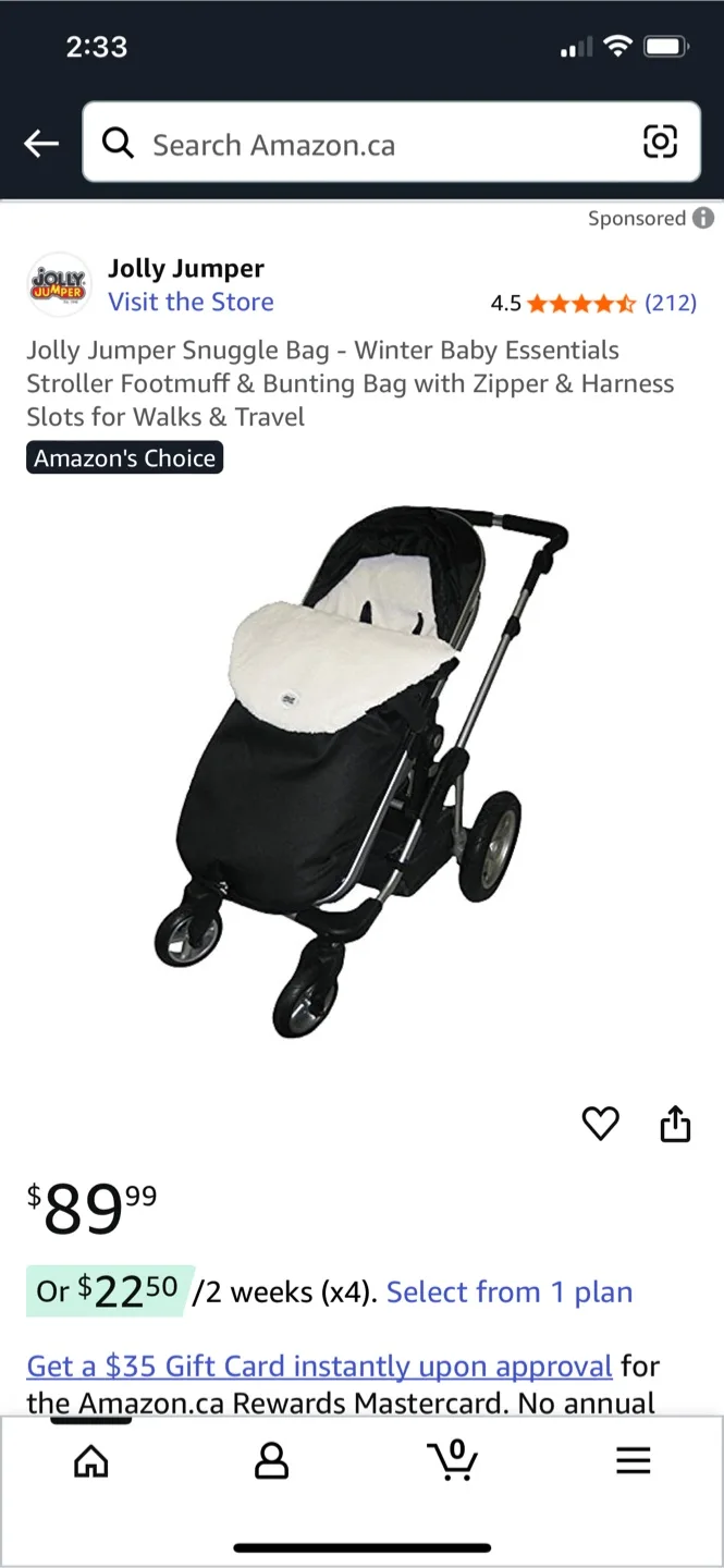 Jolly Jumper Snuggle Bag - Winter Baby Essentials