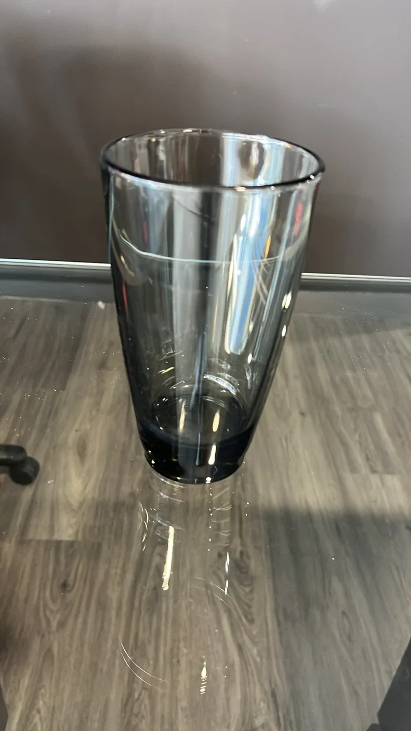 Smoke Grey Glass Vase thumbnail