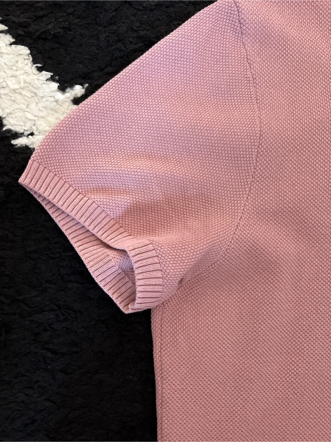 Zara Knit Pink Polo Shirt - photo 3