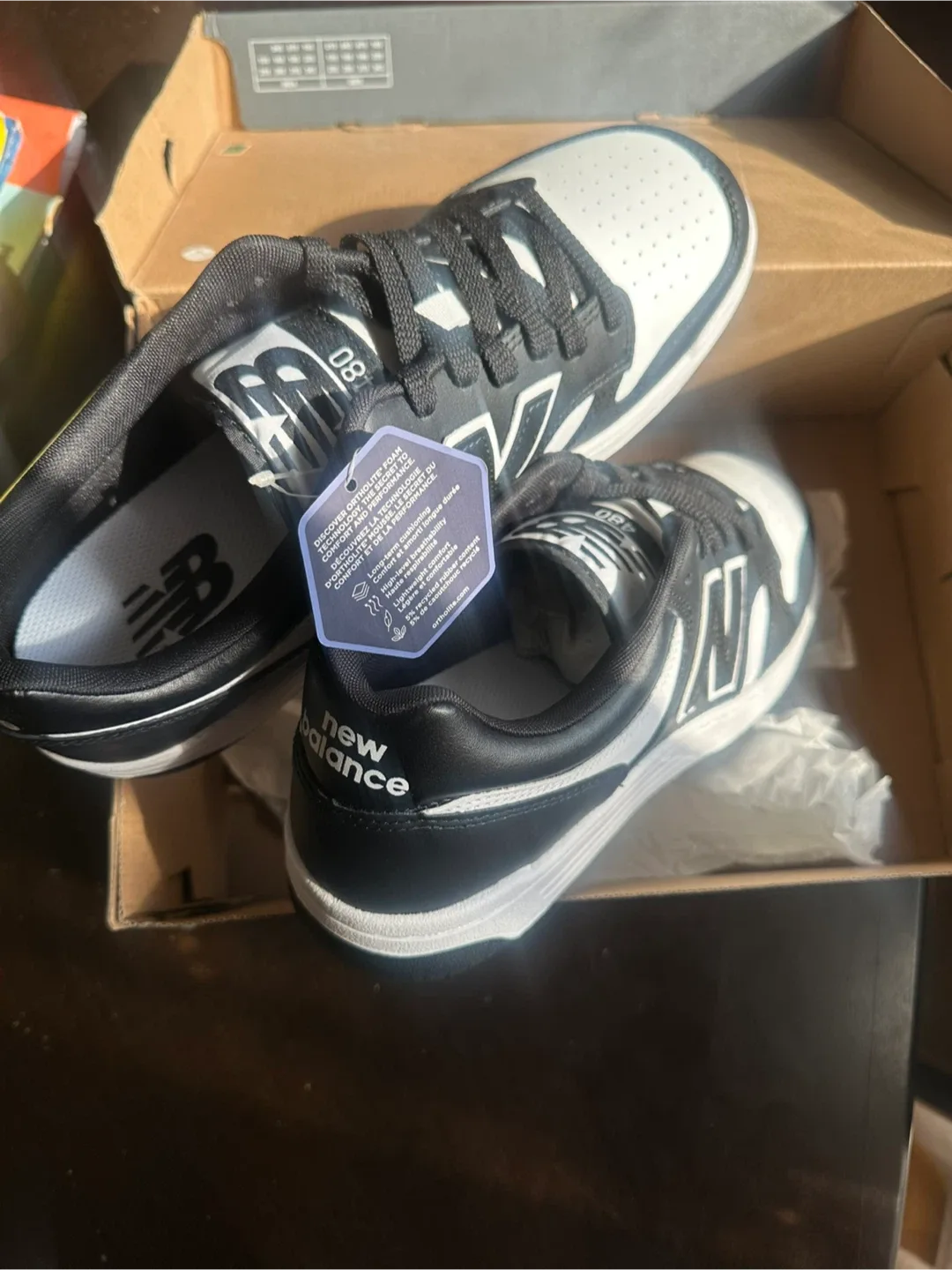 New Balance 480 Black/White Sneakers 10 & 11 image indicator(8)