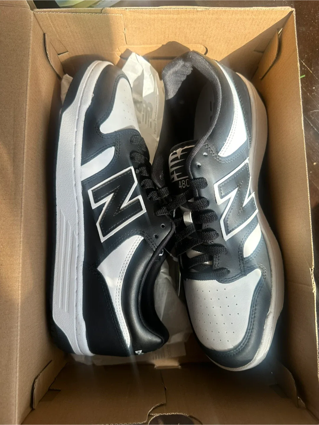New Balance 480 Black/White Sneakers 10 & 11 image indicator(7)