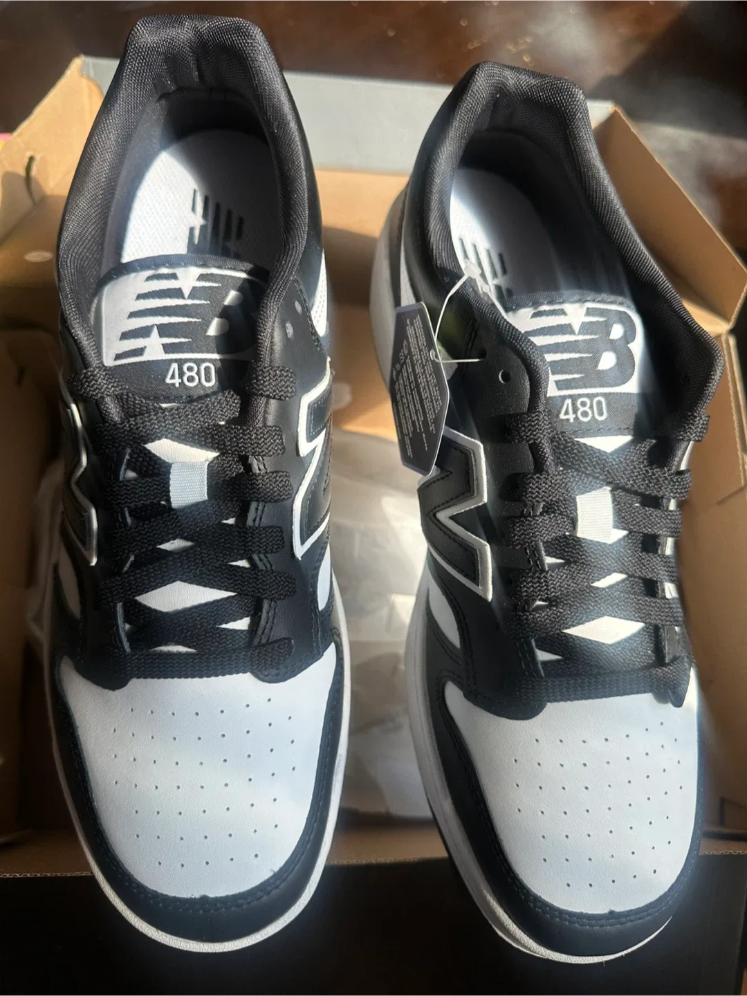 New Balance 480 Black/White Sneakers 10 & 11 image indicator(9)