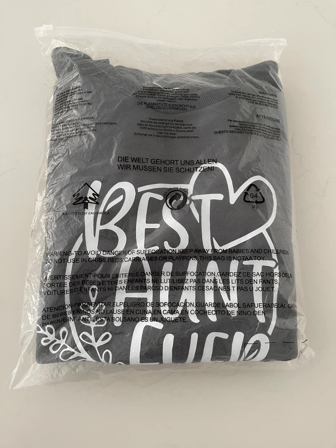 Best Aunt Ever Grey Crewneck - Size L - photo 2