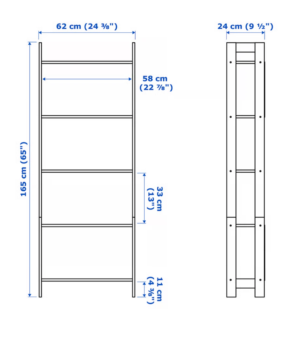 IKEA Lerberg Shelf Unit - Dark Grey - photo 3