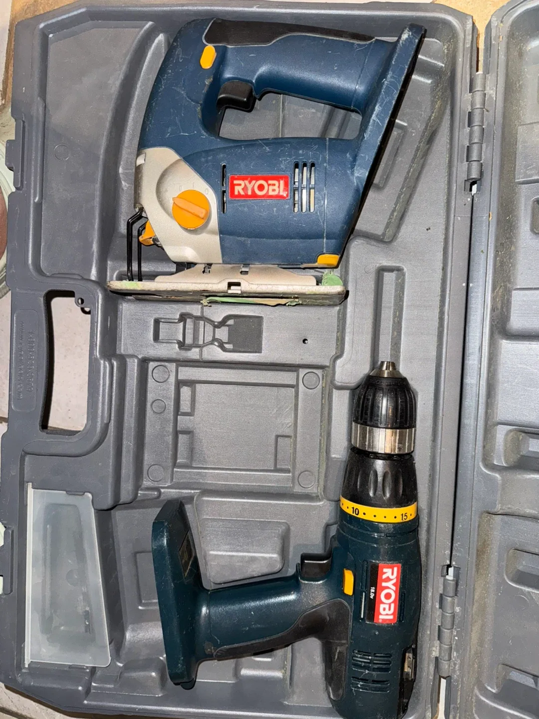 Ryobi Jigsaw & Drill Set with Case