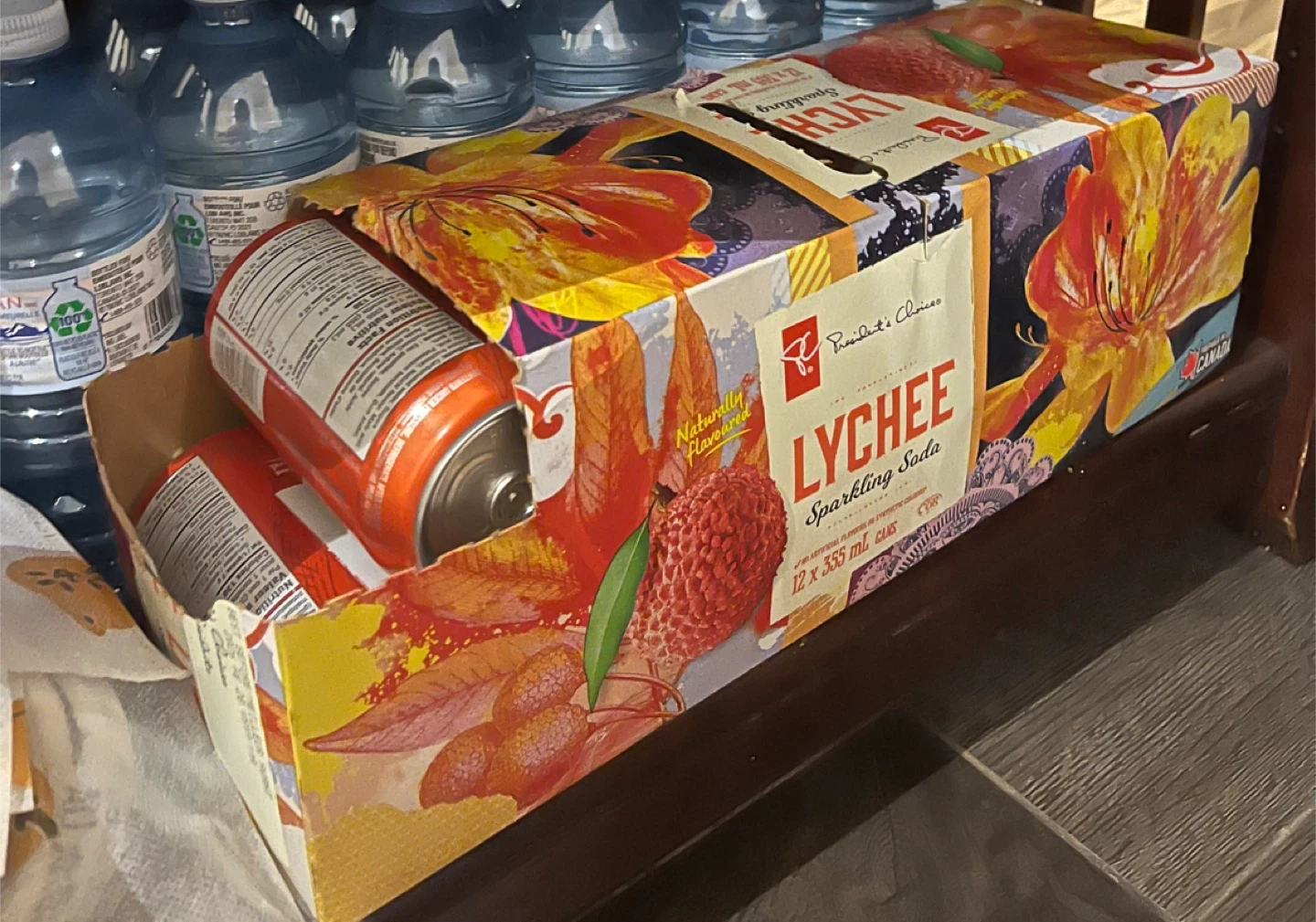 Lychee Sparkling Soda (11 cans)