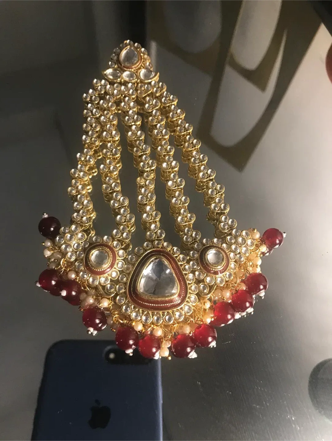 Indian/Pakistani Bridal Matha Patti Headpiece thumbnail