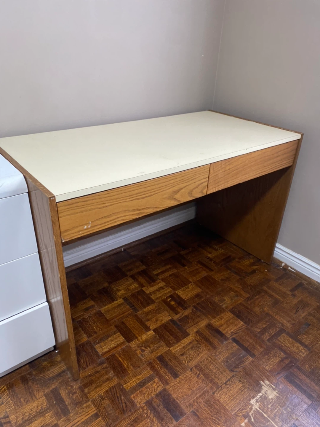 Wooden Desk with Cream Top - 48" x 30"