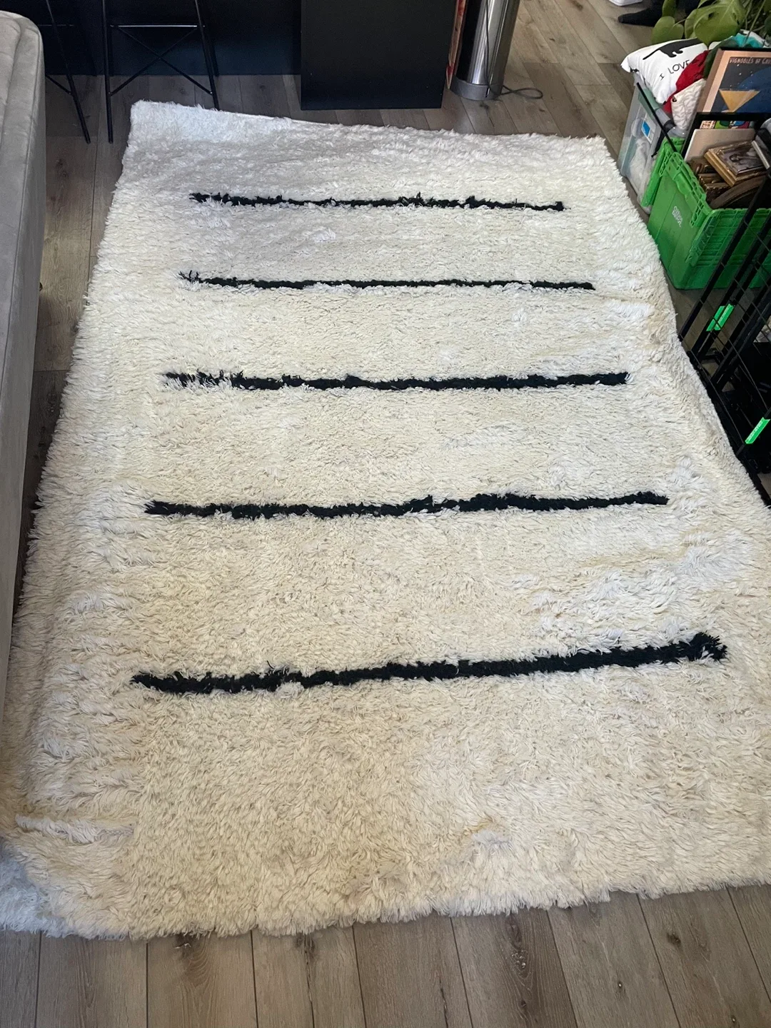 Safavieh Kenya Ivory Black Rug (6x9)