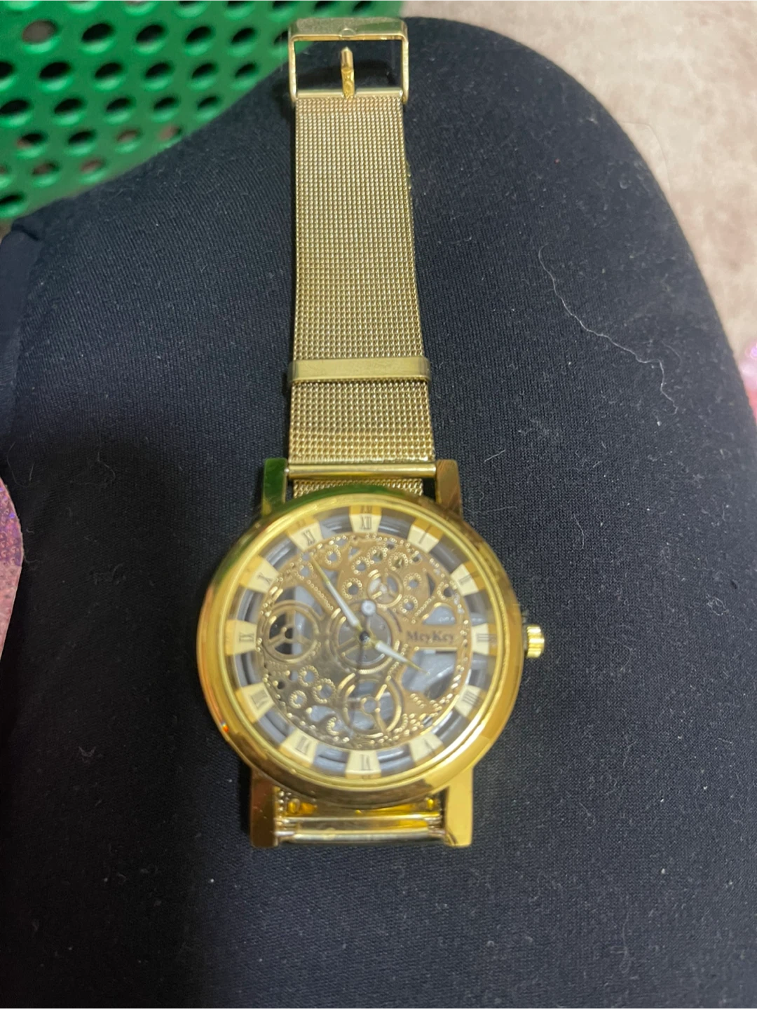 McYKey Gold Skeleton Watch - photo 2