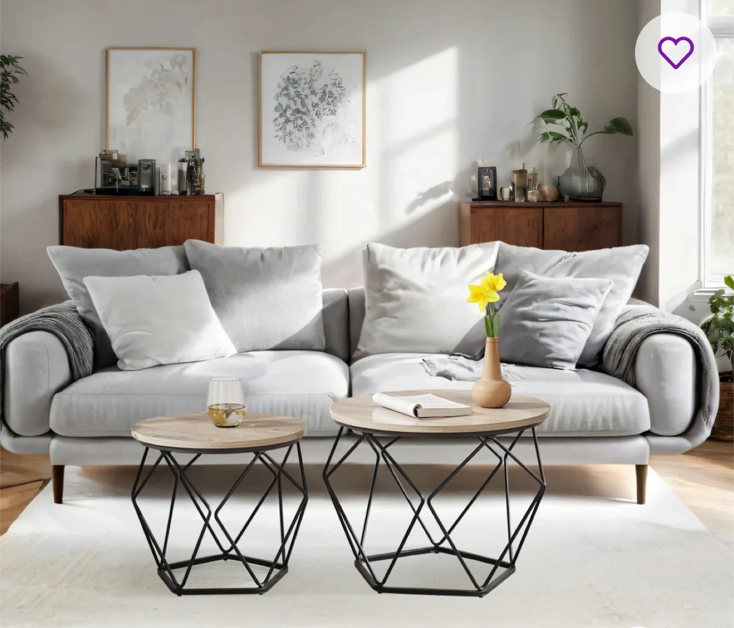 Set of 2 Nesting Coffee Tables