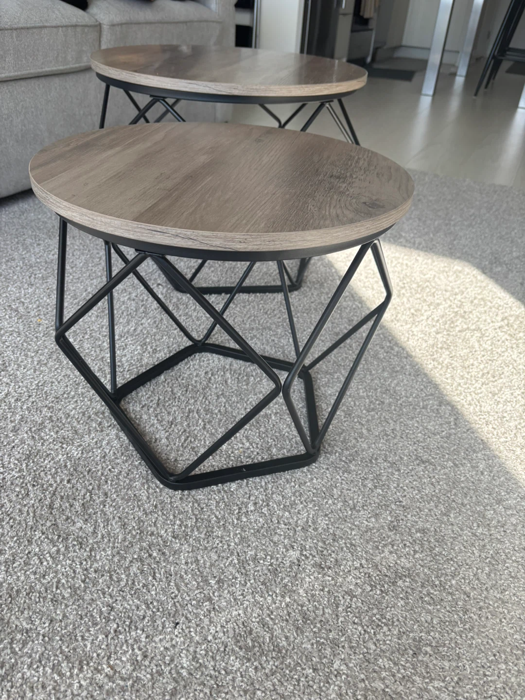 Set of 2 Nesting Coffee Tables - photo 4