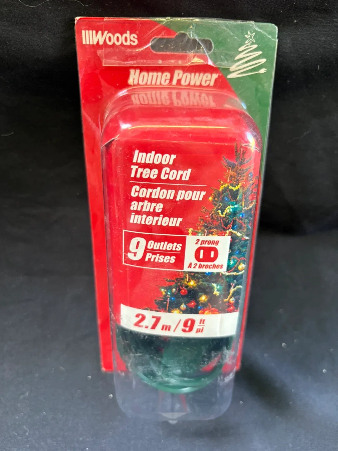🧡Woods Home Power Indoor Tree Cord - 9 Outlets thumbnail