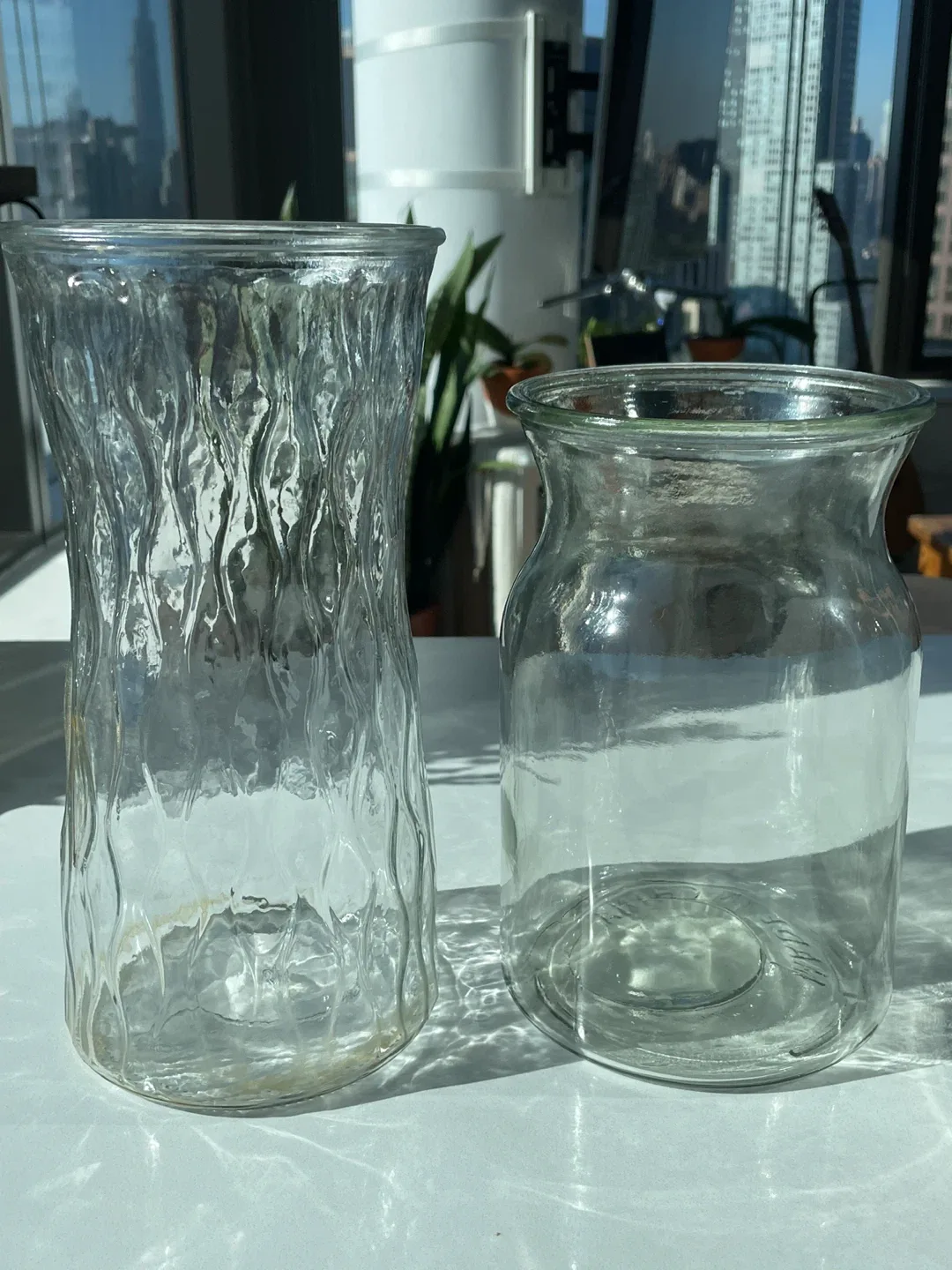 🧡Clear Glass Vases - Set of 2 thumbnail