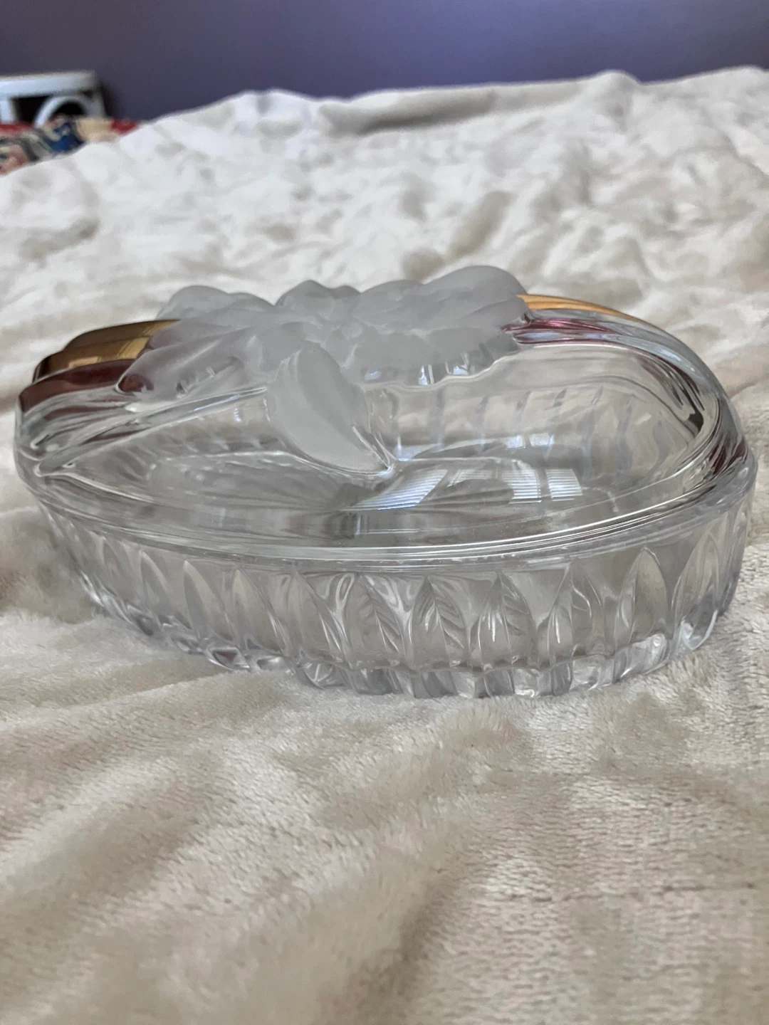 Ivonne Crystal Trinket Dish with Lid