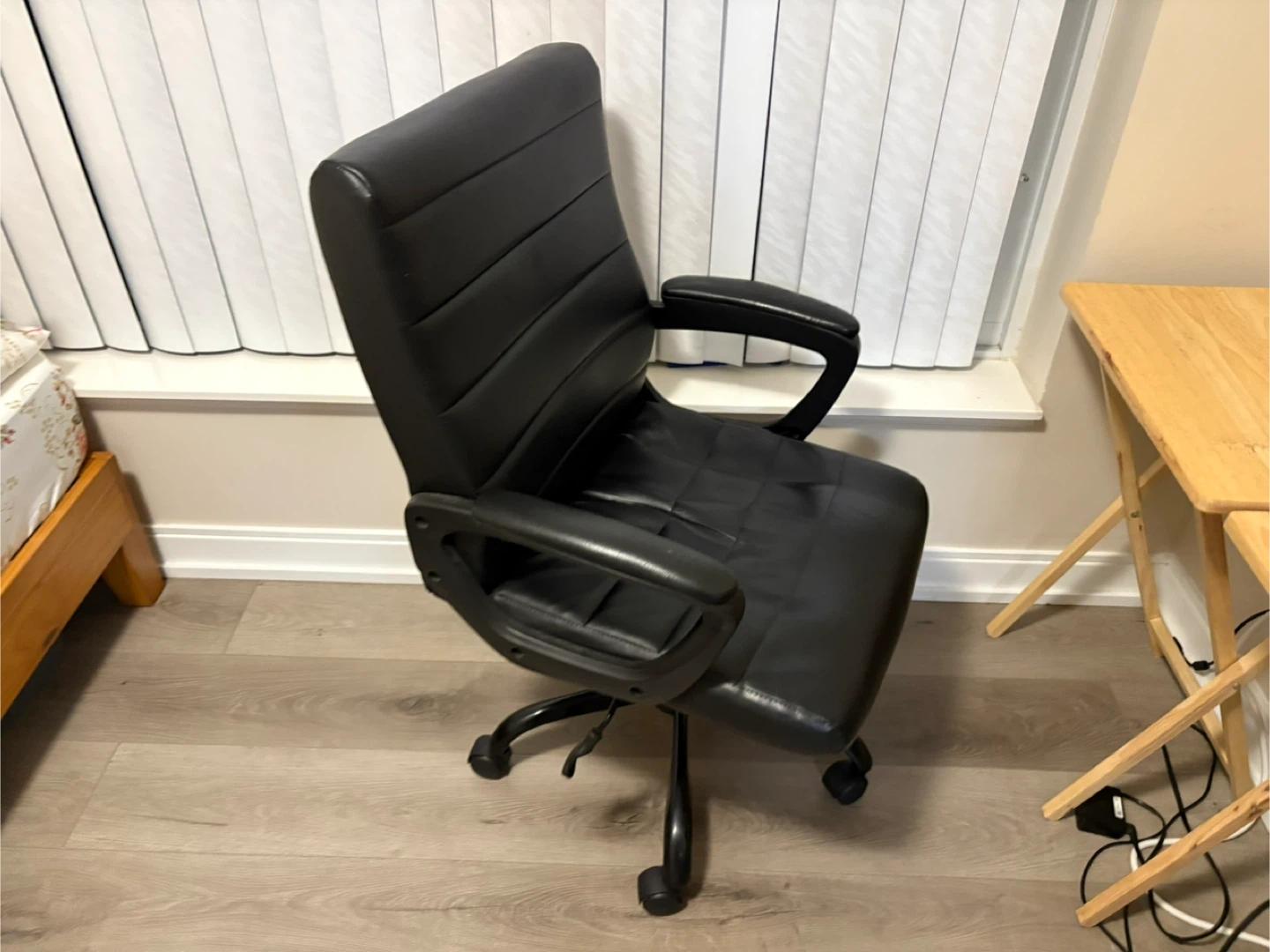 Black Office Chair – Great Condition – $30 Comfy and supportive