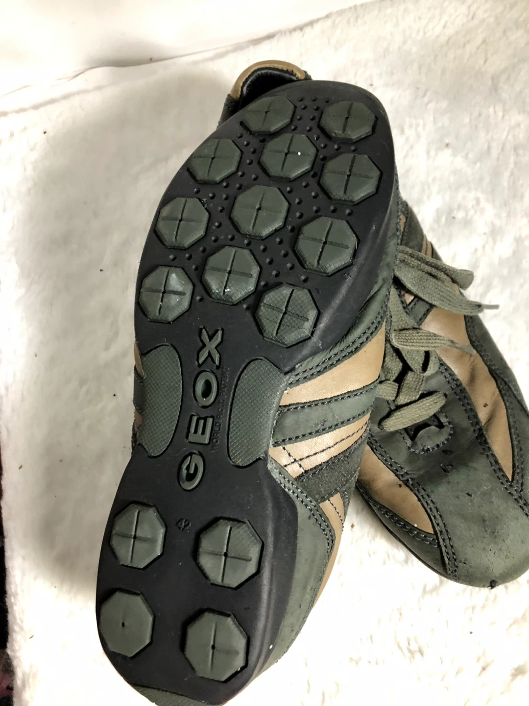 Men’s Grey & Tan Geox Shoes. Size 8. - photo 3
