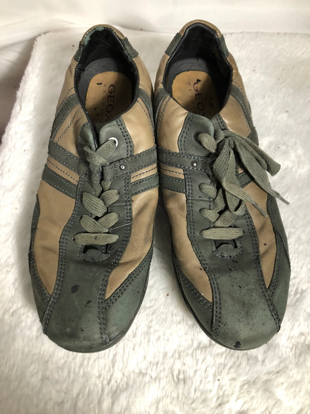 Men’s Grey & Tan Geox Shoes. Size 8. - photo 2