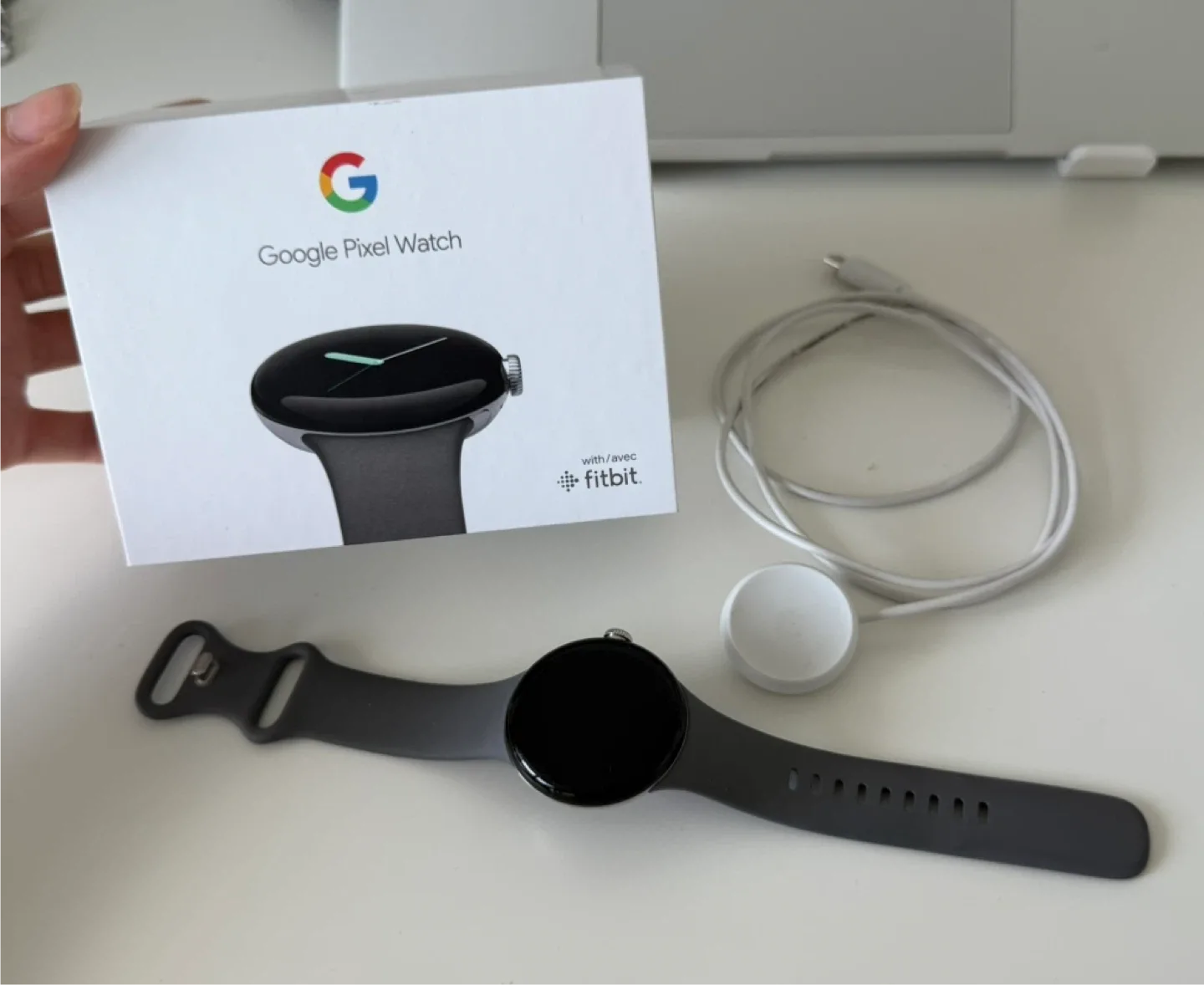 Google Pixel Watch - Grey with Box & Charger