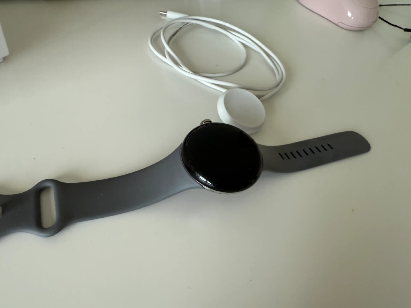 Google Pixel Watch - Grey with Box & Charger - photo 2
