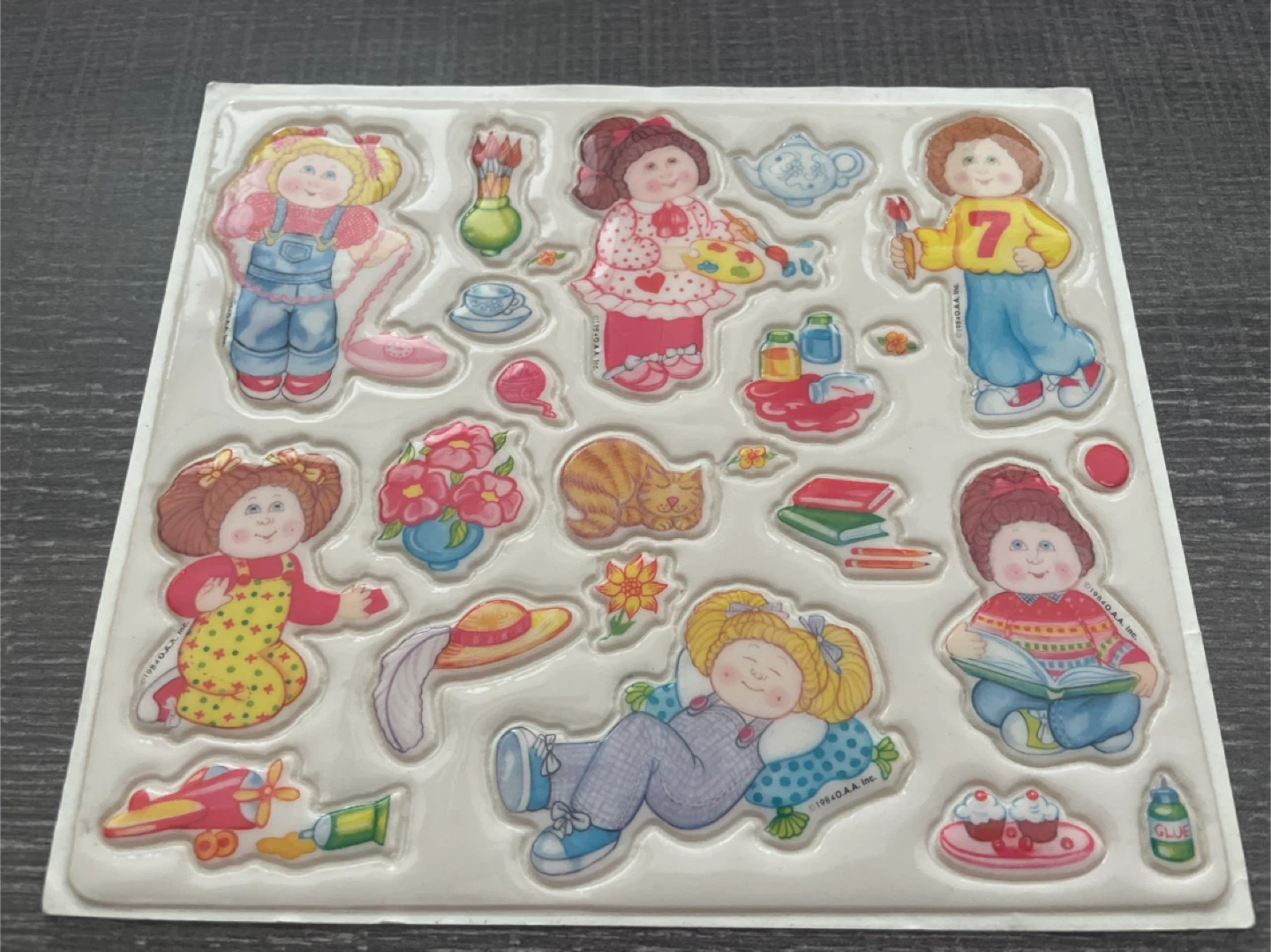 Vintage 80’s Cabbage Patch Kids Puffy Stickers