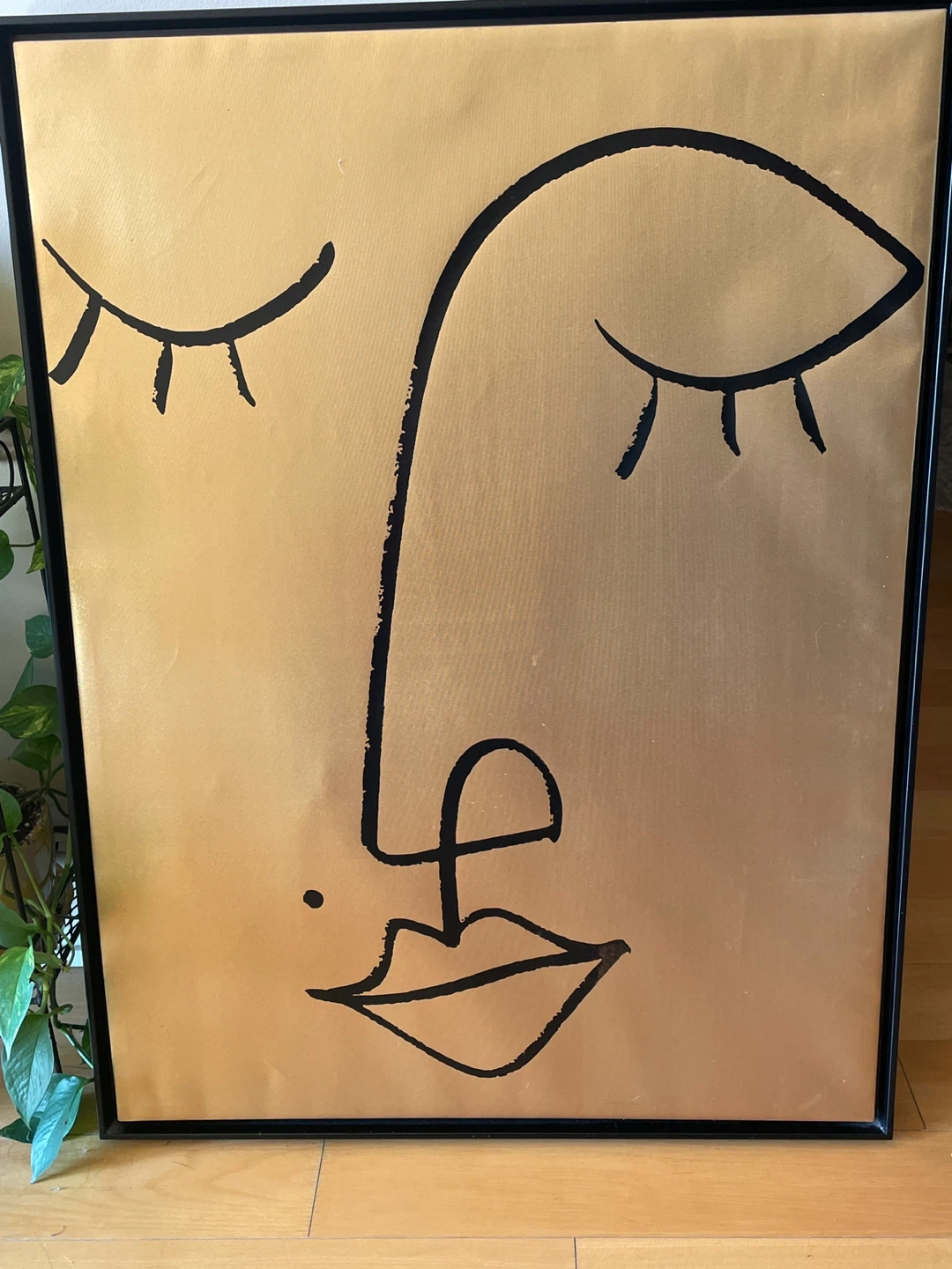 Framed Abstract Face Art
