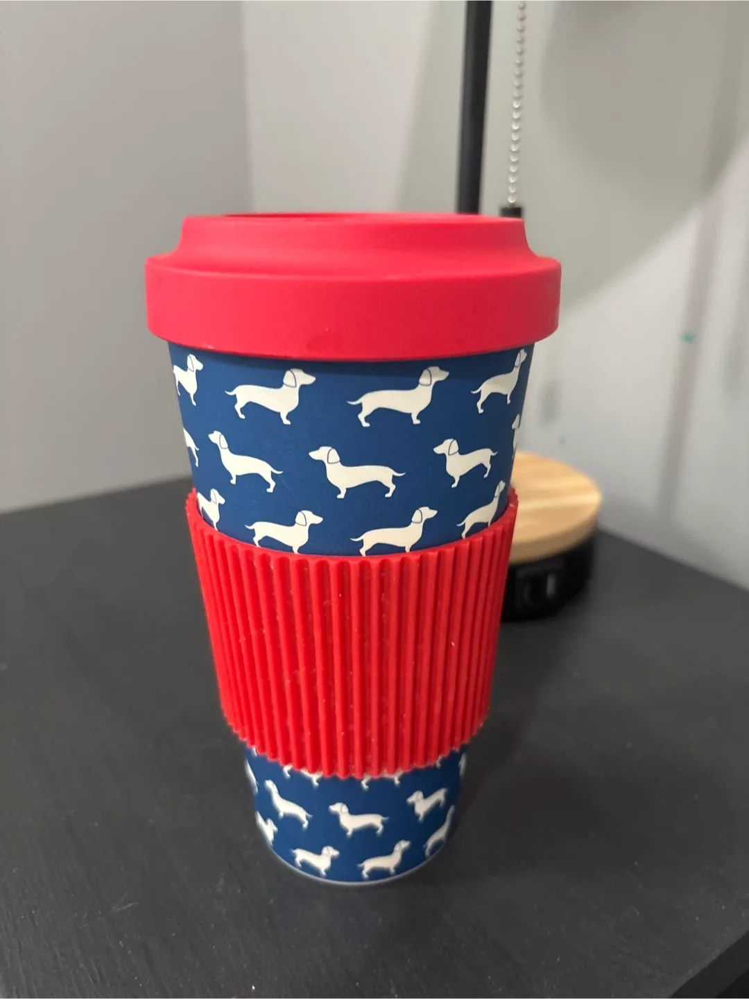 🧡Dachshund Print Travel Mug thumbnail
