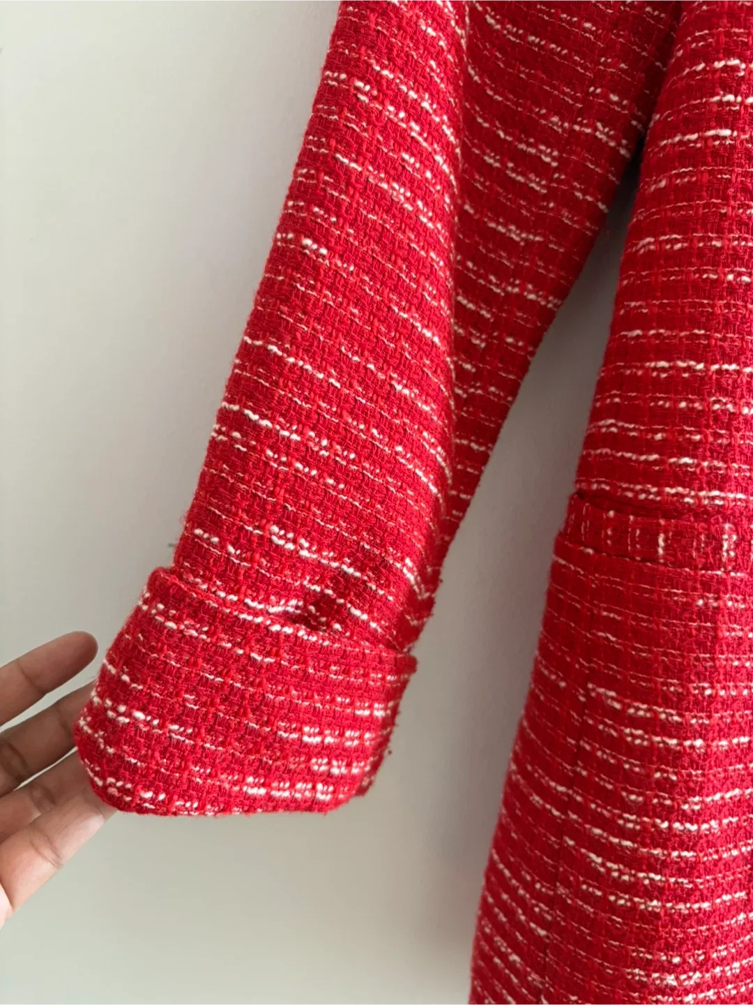 Red Tweed Blazer - Size S image indicator(2)