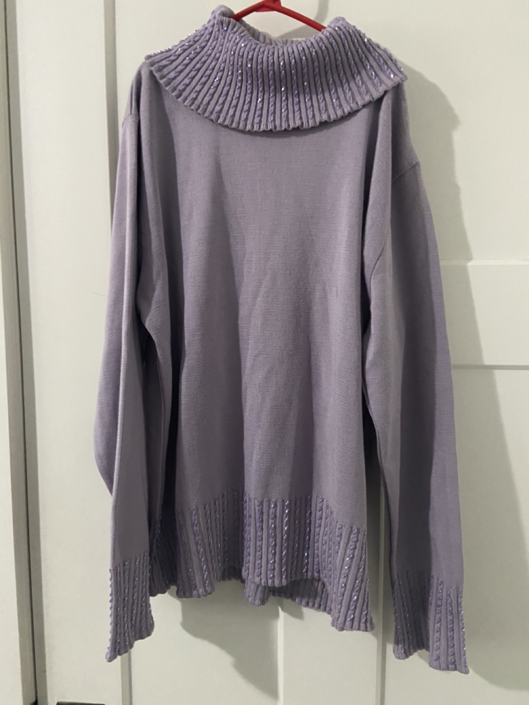 Lilac Embellished Sweater