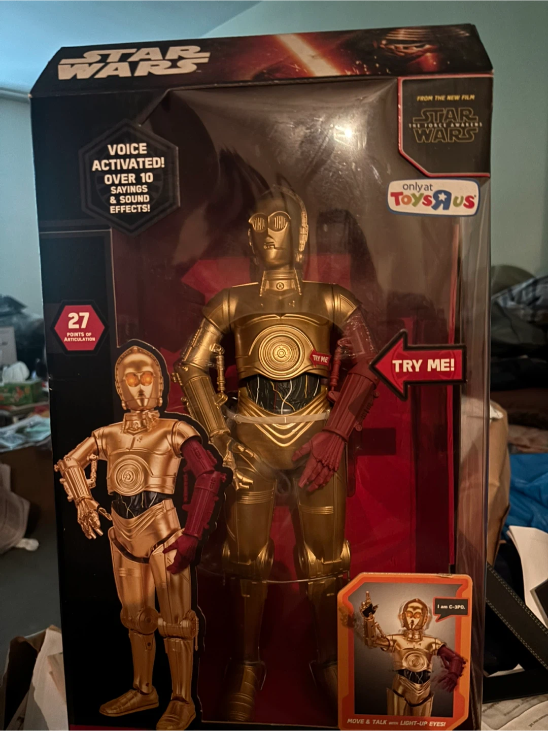 Star Wars C-3PO Voice Activated Figure - New in Box! - photo 2