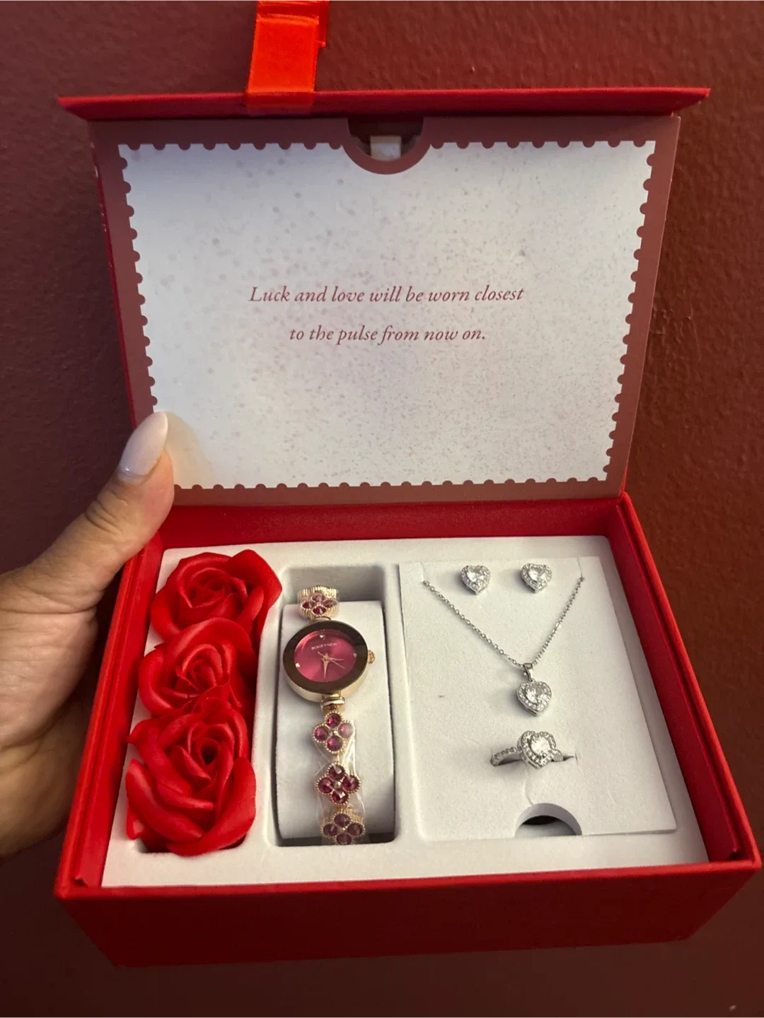 NEW Boccia Watch, Necklace, Earrings, and Ring Set thumbnail