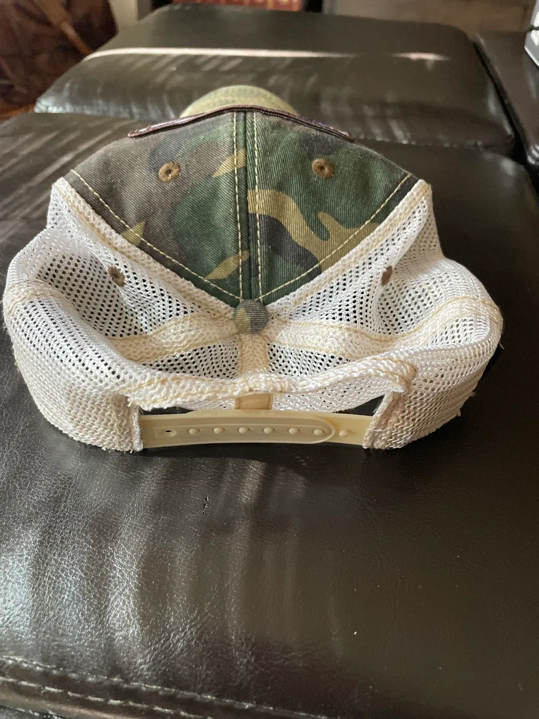 Brown Dog Hosiery Camo Legacy Brand Trucker Hat image indicator(4)