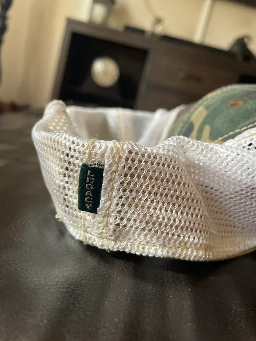 Brown Dog Hosiery Camo Legacy Brand Trucker Hat image indicator(6)