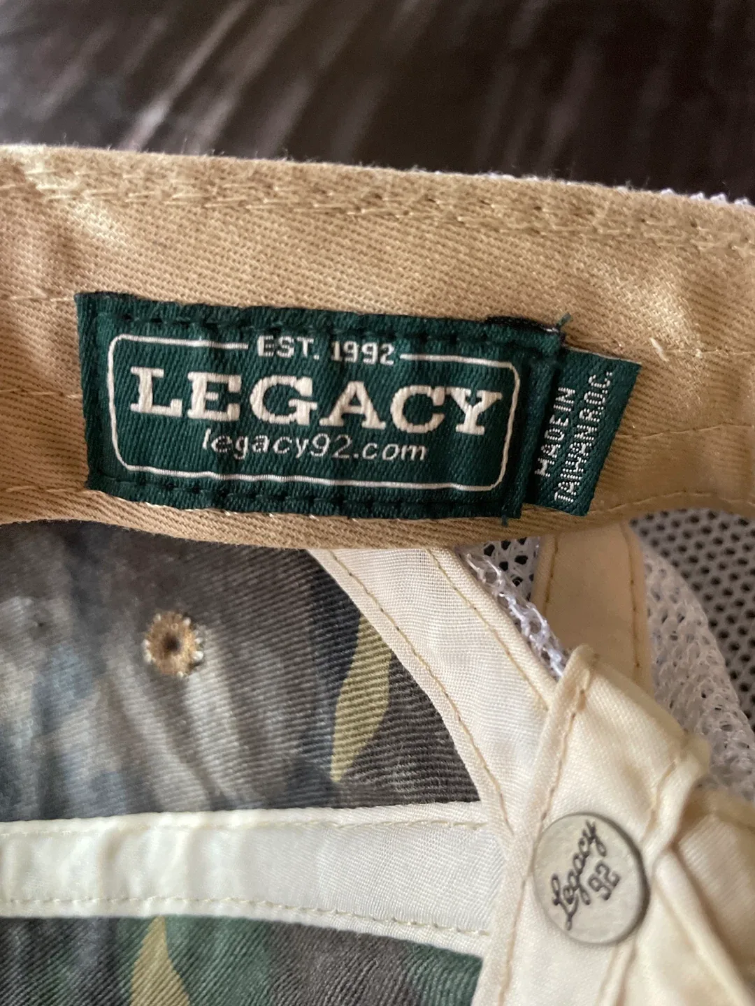 Brown Dog Hosiery Camo Legacy Brand Trucker Hat image indicator(5)