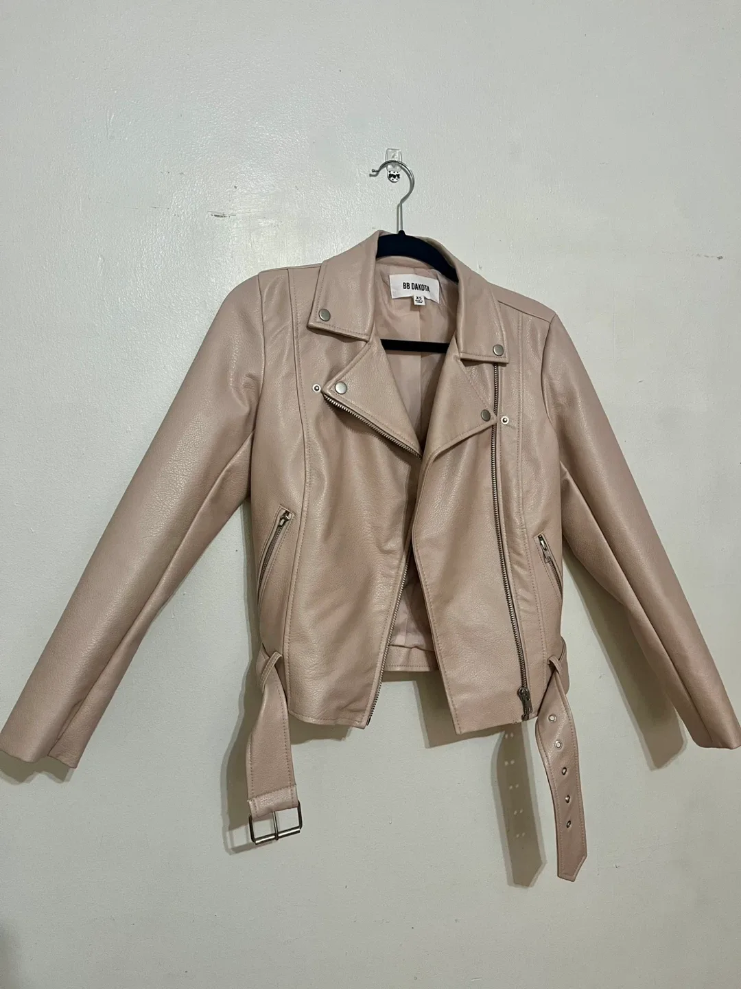 BB Dakota Faux Leather Jacket - Size XS thumbnail