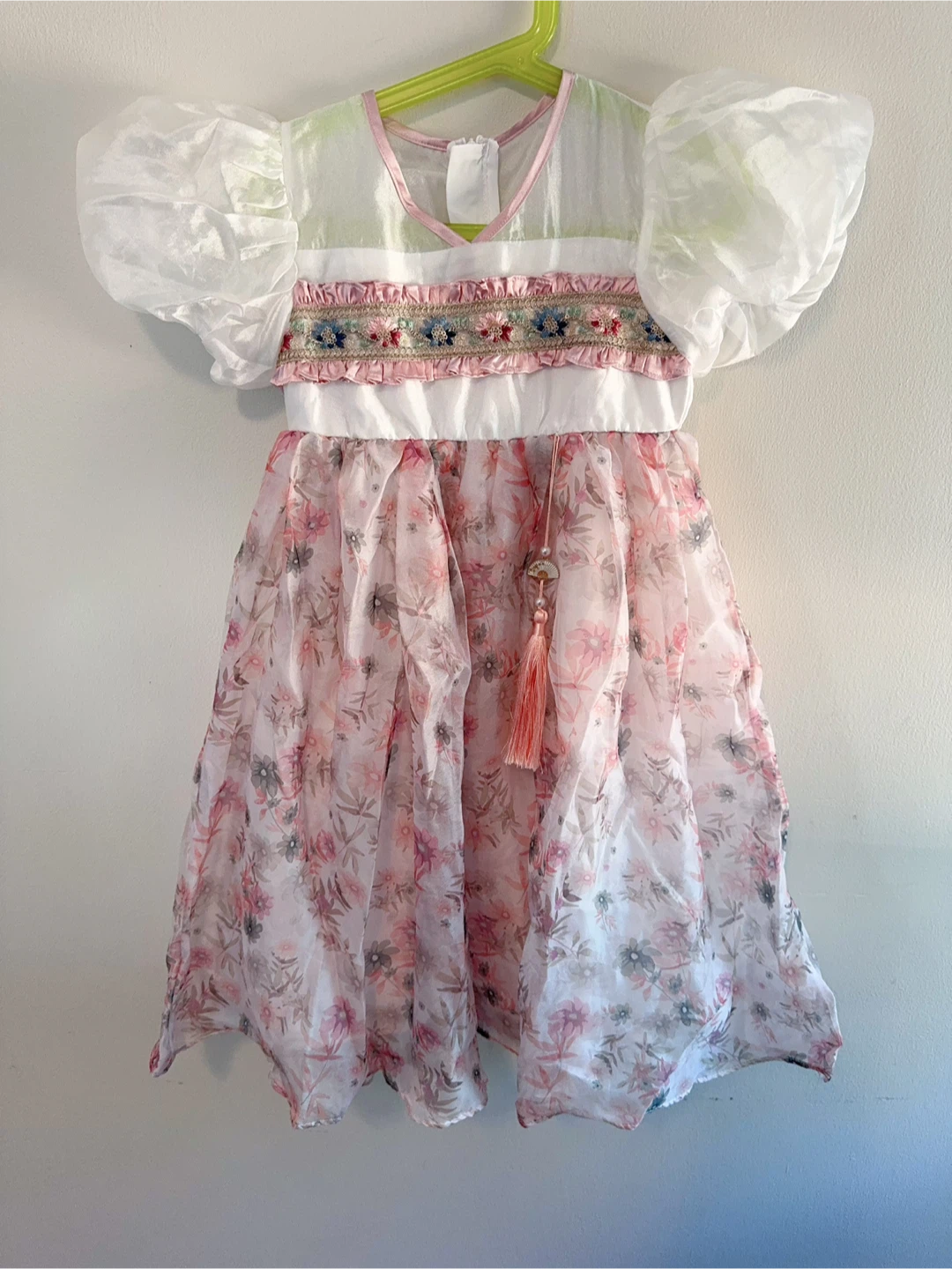 Floral Dress with Tassel Detail Toddler size 5-6T