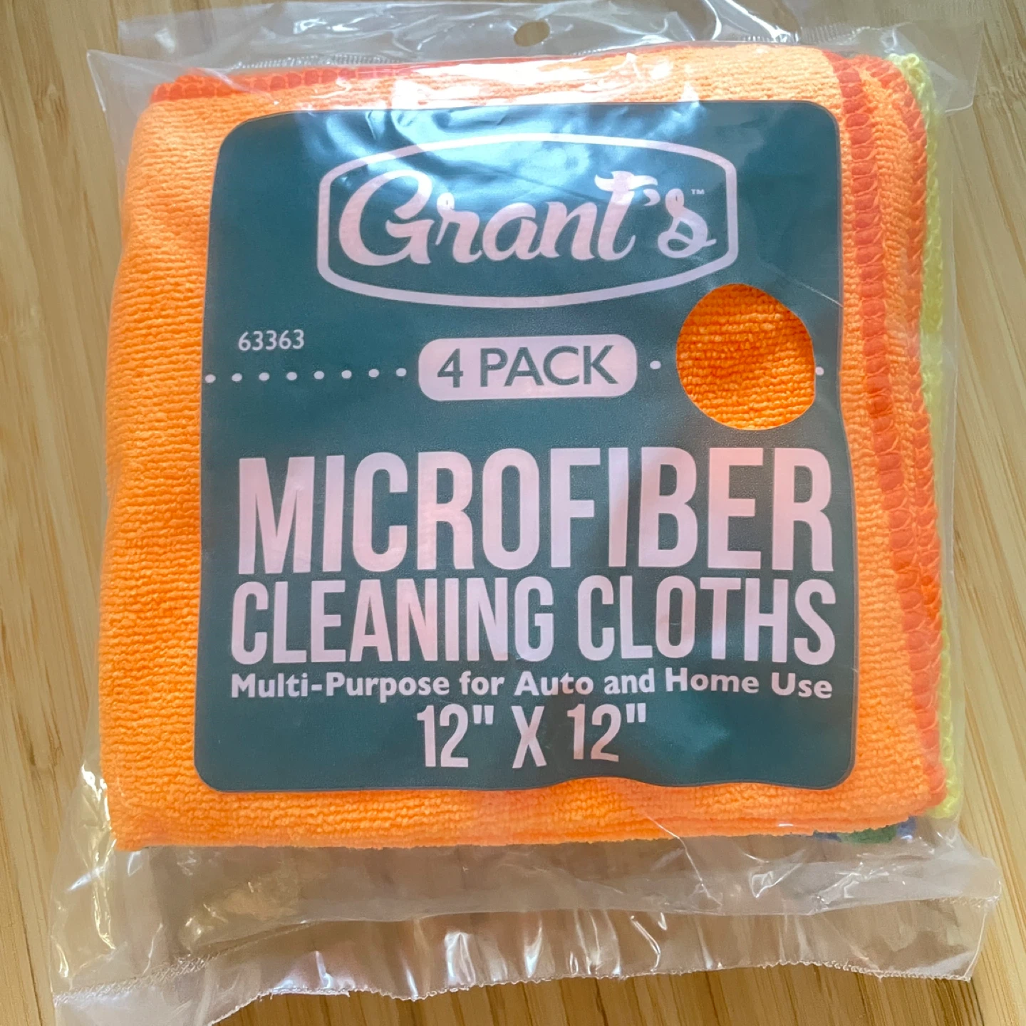 🧡Microfiber 4pcs pack Cleaning Cloths