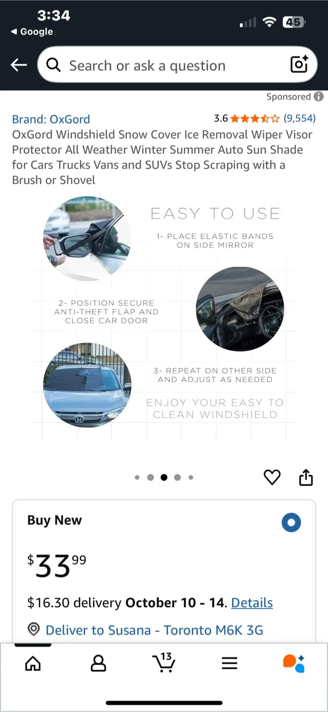 OxGord Weather Cover - Fits Cars, SUVs, Trucks image indicator(5)