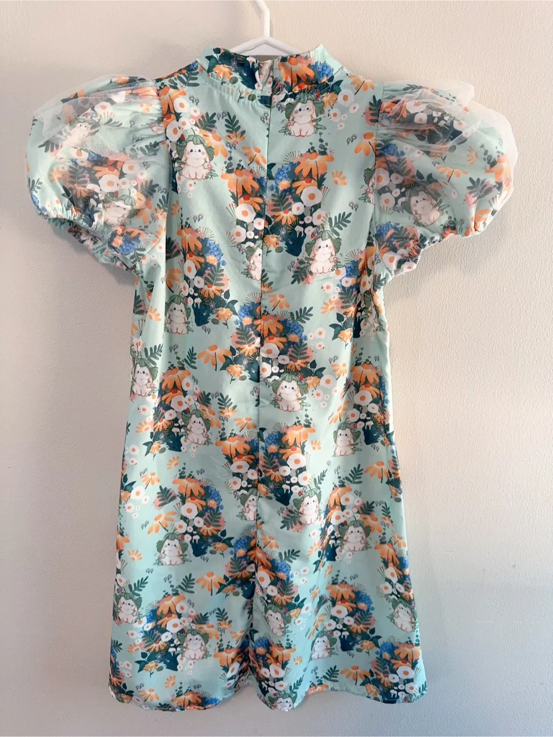 Floral Print Girls' cheongsam Dress Toddler size 5-6T image indicator(3)