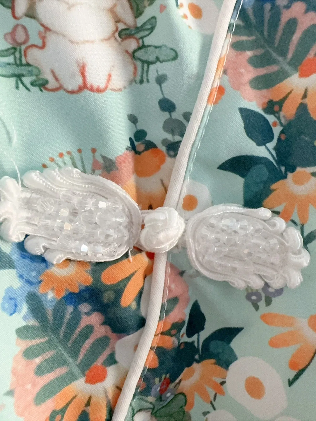 Floral Print Girls' cheongsam Dress Toddler size 5-6T image indicator(2)