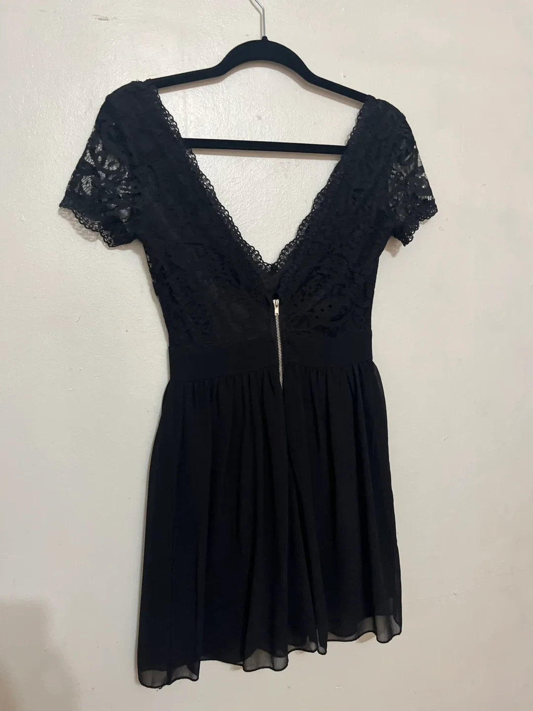 Black Lace Mini Dress Small image indicator(2)