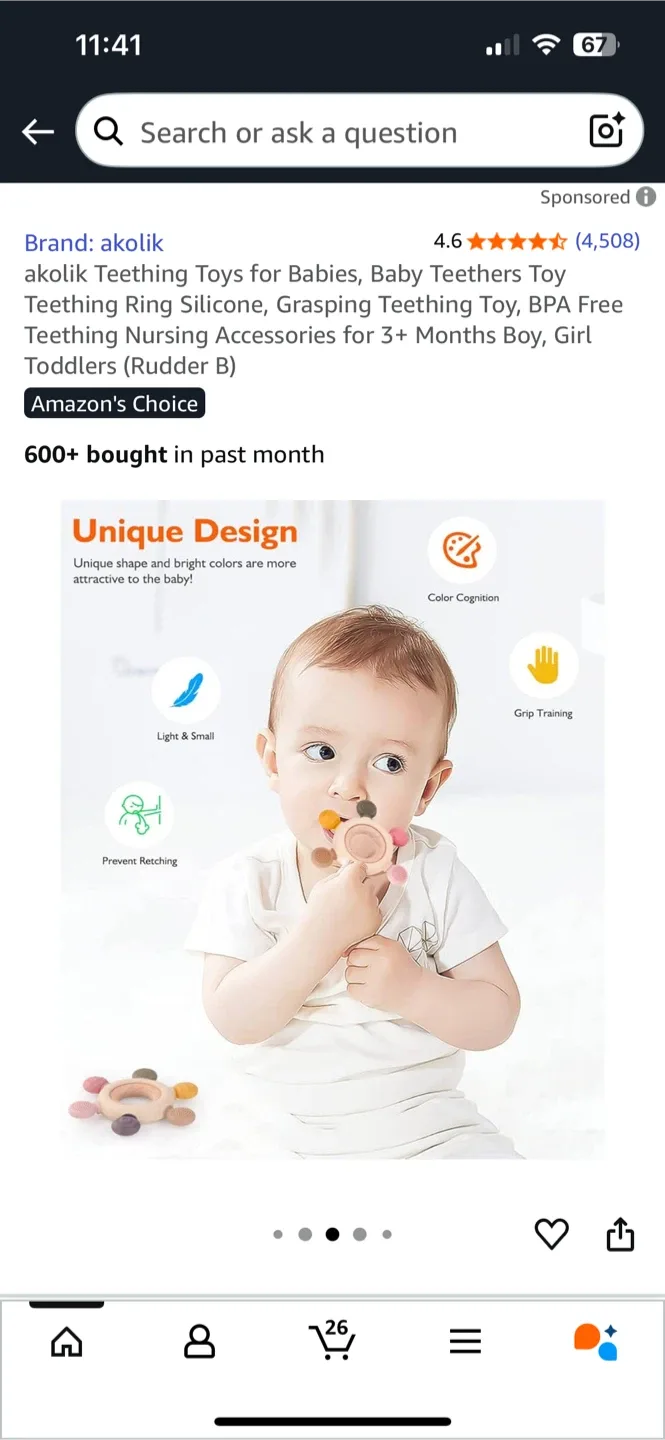 Baby Teether Toy - New in Box! image indicator(3)