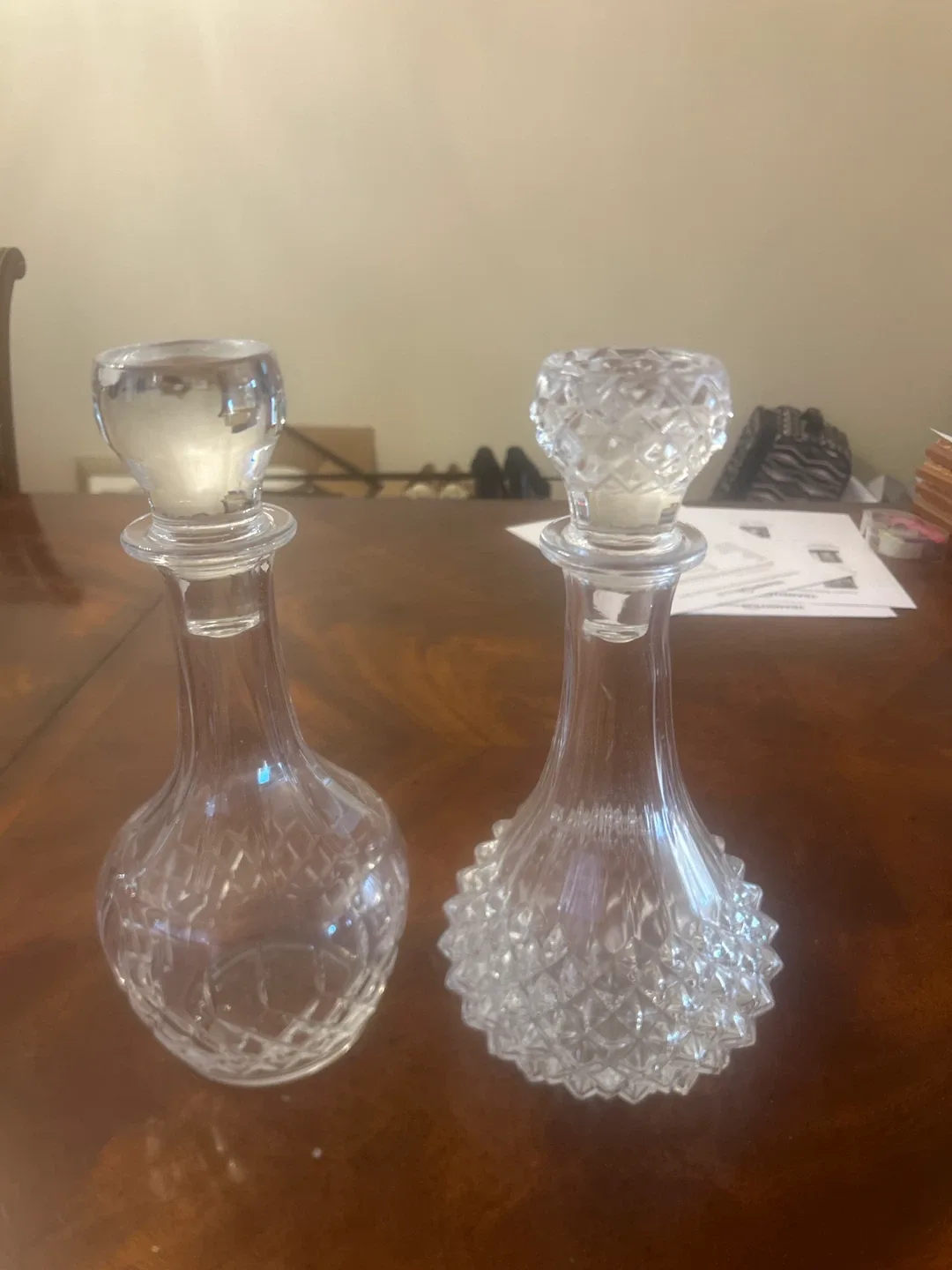 Crystal Decanters - Set of 2 thumbnail